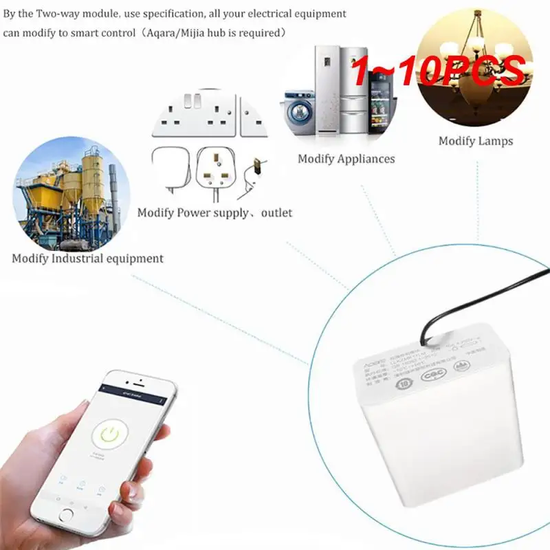 

1 ~ 10 шт. двухсторонний модуль управления, беспроводной релейный переключатель, контроллер, умные каналы, работа с Mi Home Homekit