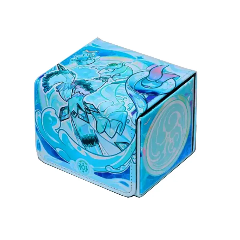 100+ PU Anime Cards Storage Box Deck Board Game TCG Cards Box Protector Bag for MGT/Pkm/Yu-gi-oh/Trading Card Collecting Game