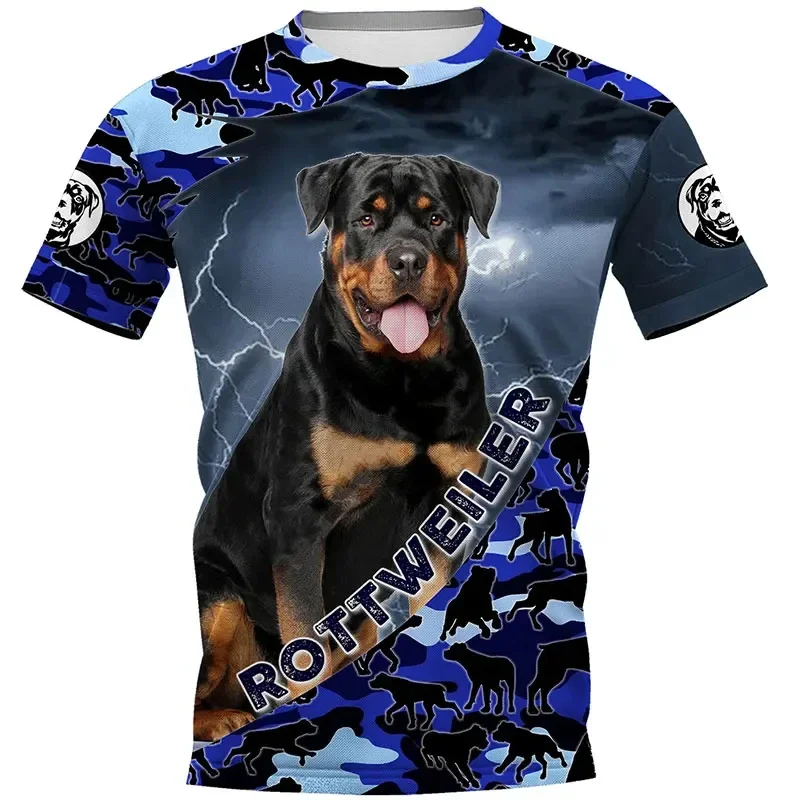 

Fashion Outdoor Casual Clothing Pet Dog Work Uniform Short Men's Military T-shirt Dutch Belgian Shepherd 3d Print Sleeve Tops