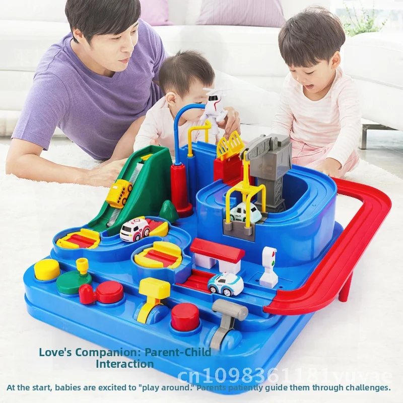 Petit Train pour enfants, parking, ton secoué, voiture d'aventure, jouet, cadeau du nouvel an, matière plastique pour l'émotion