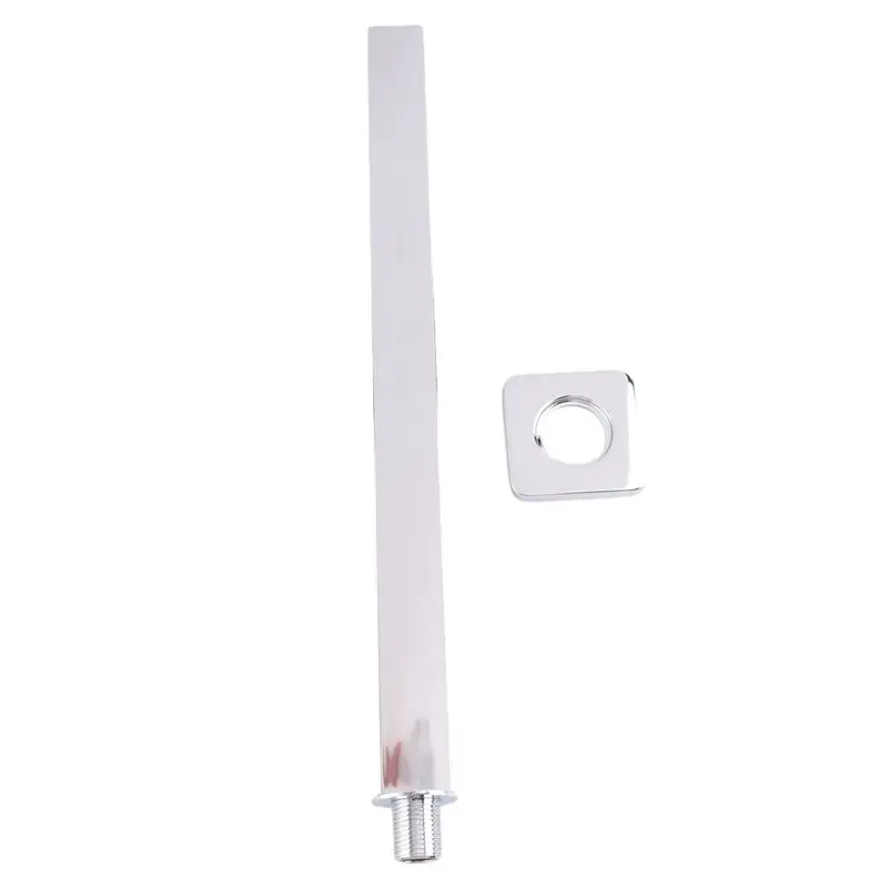 

ABLU-40 см квадратный удлинитель душевого кронштейна, настенное крепление для насадки для тропического душа, душевой штанги с дождевой насадкой, хром