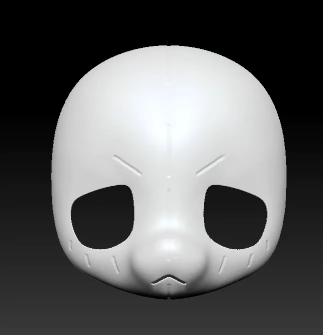 Kemono máscara base cabra grama ovelha impressão 3d semi realista besta terno crânio cosplay traje acessório crânio universal