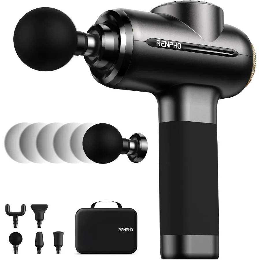 Massage Gun Deep Tissue Rugmassage met 8-12 mm verstelbare amplitude Heavy-Duty Valentijnsdag Geschenken Percussie Professioneel