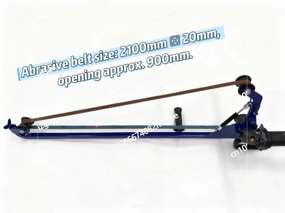 Industrial-grade large-diameter electric hand-held belt sander, adjustable speed, power 1200W, for pipe surface grinding