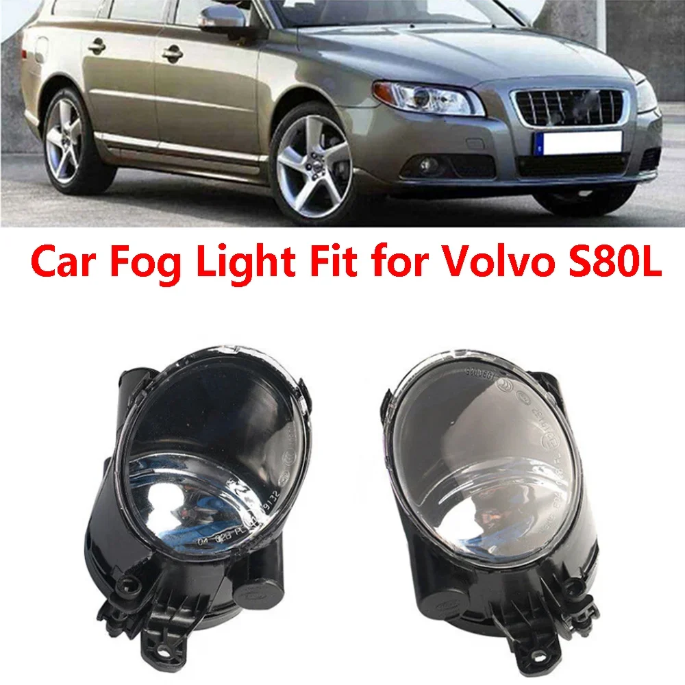 Pair Left&Right Fog Lamp Assembly No Bulb For VOLVO S80 2007-2013 V70 2008-2010 Front Bumper Anti Fog Light 31213101 31213102