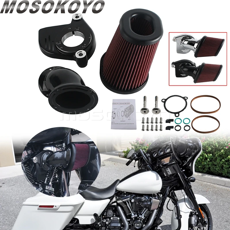 

Motorcycle Accessories Intake Air Filter Air Cleaner Filters Parts For Harley Softail M8 2018-2024 Touring Freewheeler 2017-UP