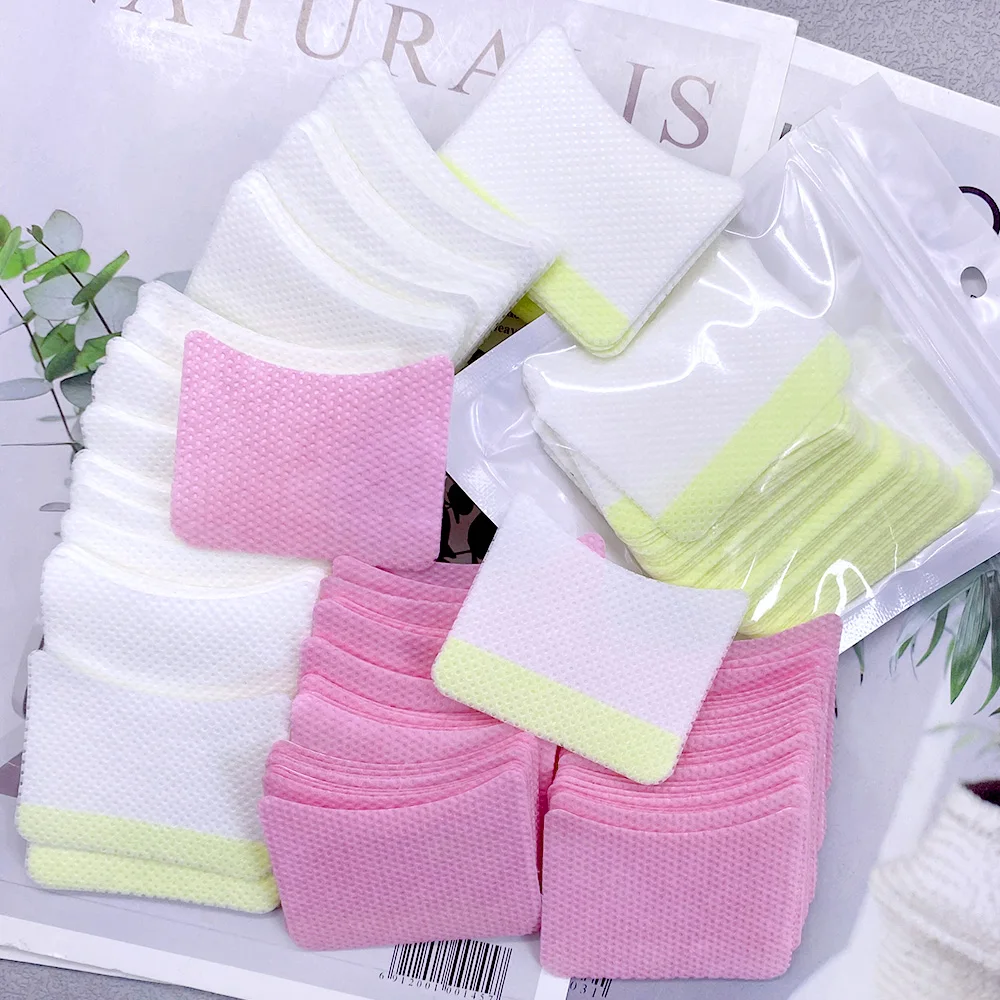 200/40Pcs Disposable Cotton Eyelashes Patch Sticker For Removing Eyelashes Under Eye Paper Patches Cleaning Tool Makeup Supplies