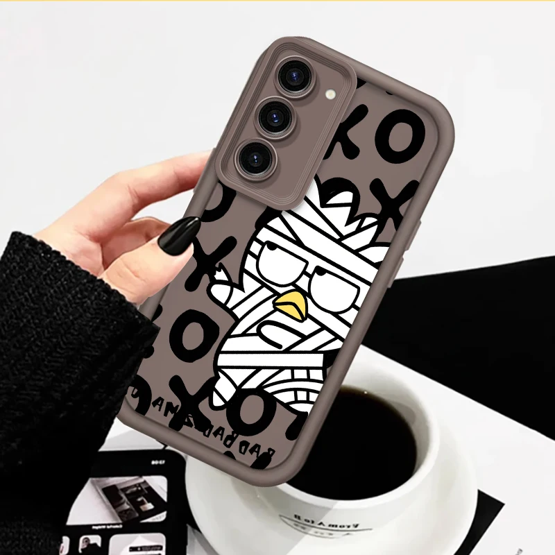 Bad Badtz Maru Cute Sanrio For Samsung Note 20 S24 S23 S22 S21 S20 Ultra Plus FE A25 A23 A22 A55 A35 5G Eye Ladder Funda