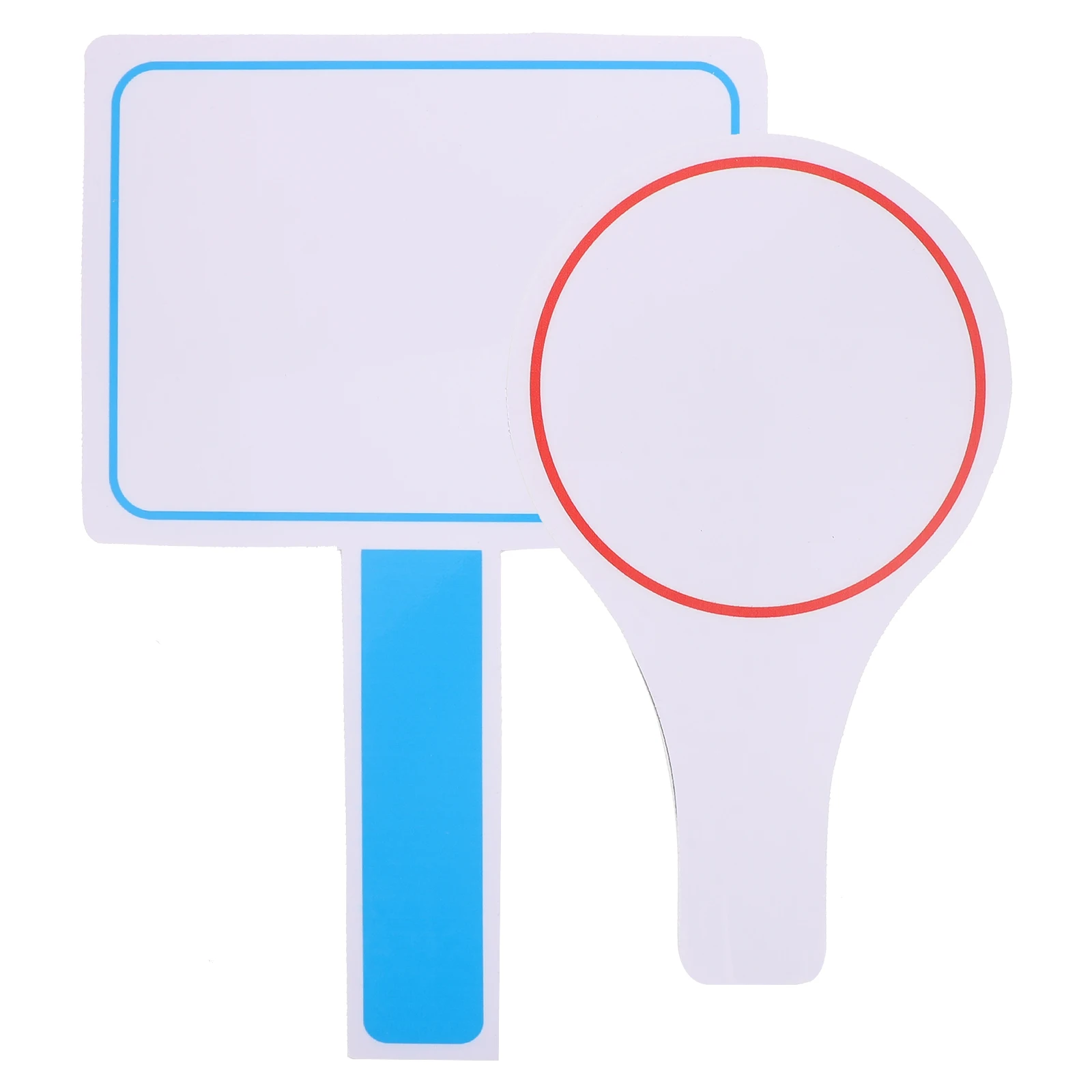 

2pcs Foams Whiteboards Blank Scoreboard For Voting Games Dry Erase Paddle Office Use Single Side Portable Scoring Boards Judges