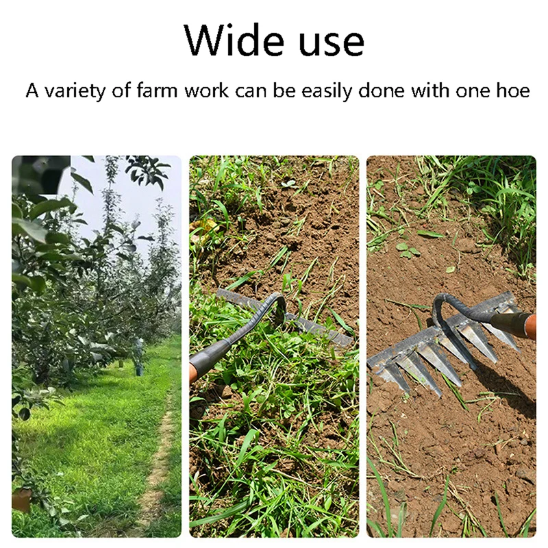 Weeding Hoe Rake Farm Tool Weeding Scarifier Artifact Agricultural Garden Tool Gardening Craft Tool Hoe Loose Farm Growing