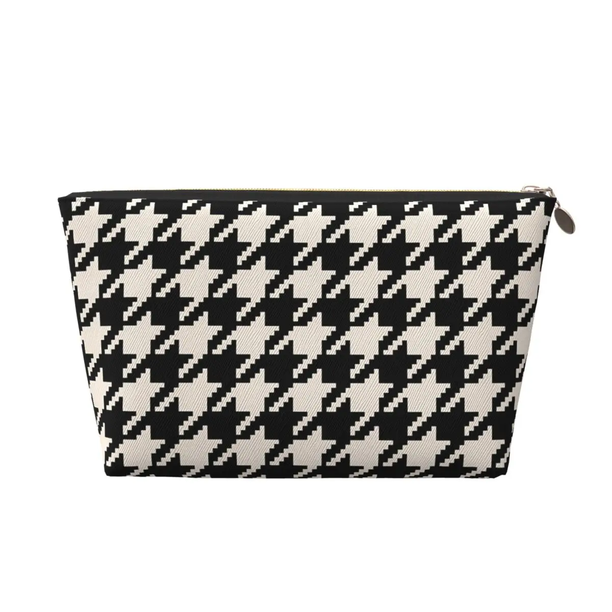 

Luxury Fashion Houndstooth Exquisite and stylish portable multifunctional leather travel grooming and makeup bag