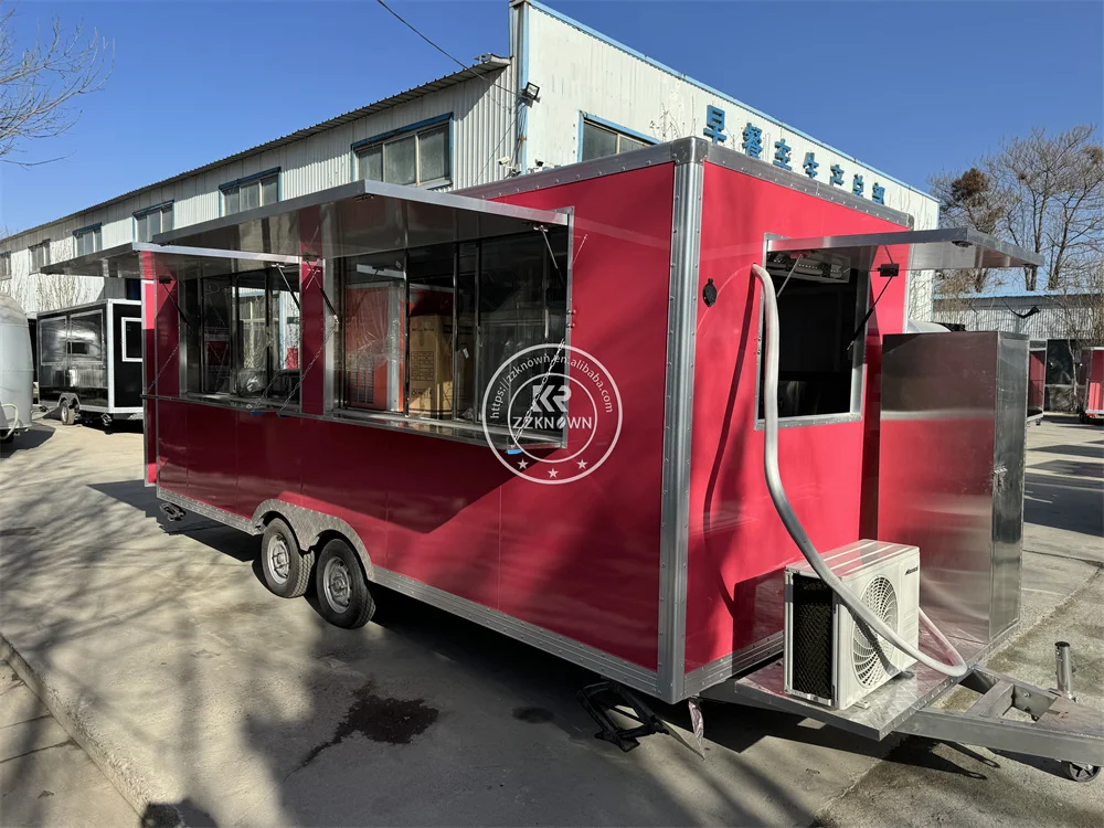 

Customized Food Truck Concession Trailer Ice Cream Bbq Street Mobile Coffee Carts Kiosk Food Trailer