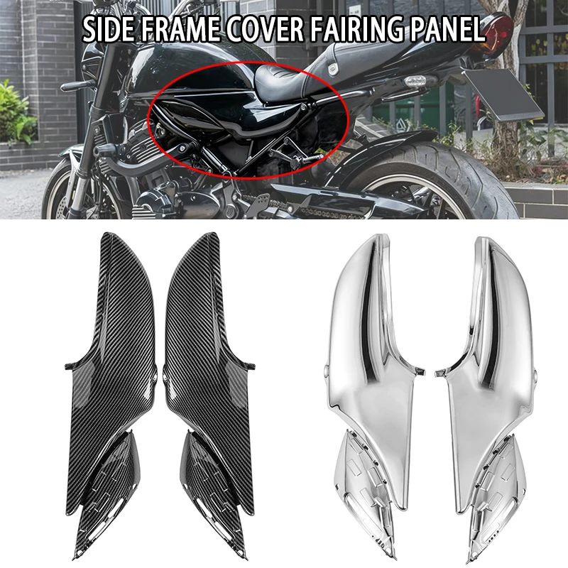 

ABS Tank Side Panels Cover Panel Fairing Body Frame Trim Cushion Pad Side Guard Protector For KAWASAKI Z900RS SE CAFE 2018-2025