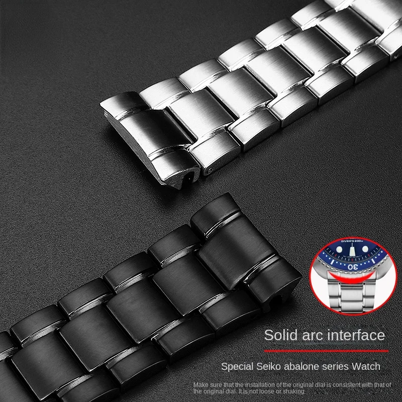 For Seiko PROSPEX abalone SRPA21J1/SRPE99K1 srp777 srpc25 773 strap Solid steel watch band wristband safety buckle Bracelet 22mm