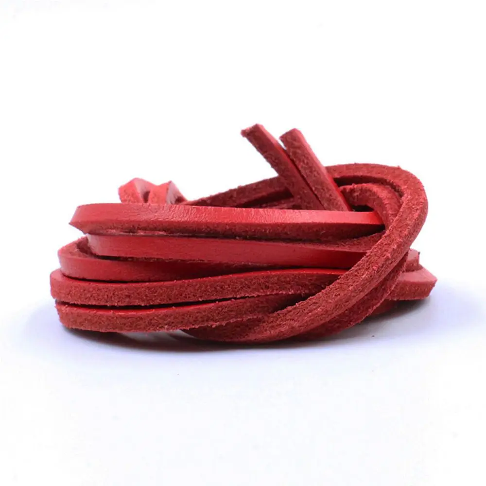 

Laces 1Pairs Colorful Shoe Accessories Unisex Shoestring Leather Shoelaces Shoe Rope Cowhide laces
