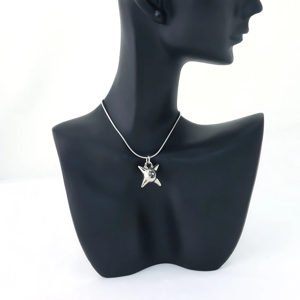 Original Unique Design Stainless Steel Y2K Spiky Ball Pendant Necklace Jewelry for Punk Fashion Charms Women Men