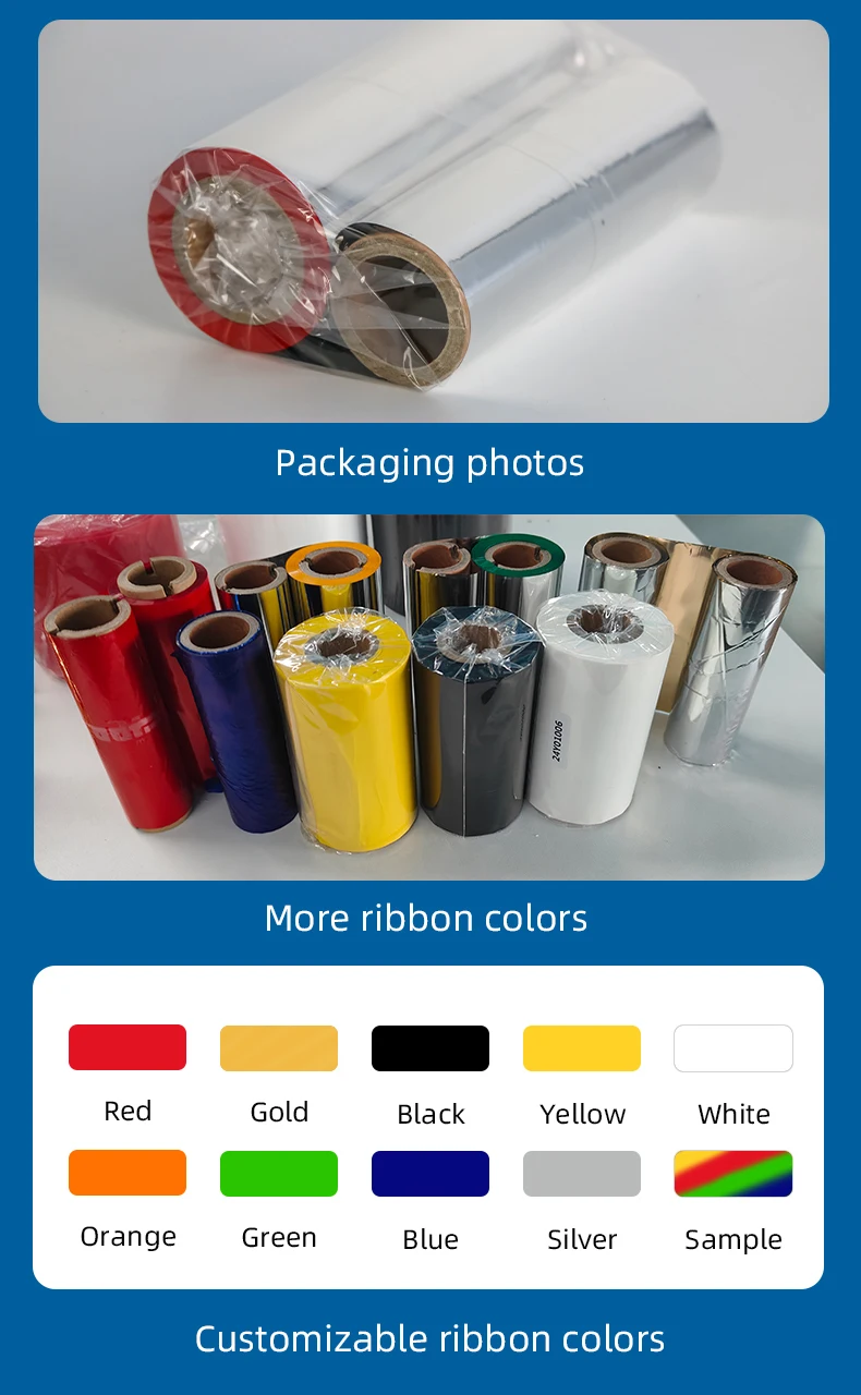 MASUNG Industrial Grade 110mm Width 100 Meter Long Thermal Transfer Ribbon Roll by Masung - Superior Print Density & Durability