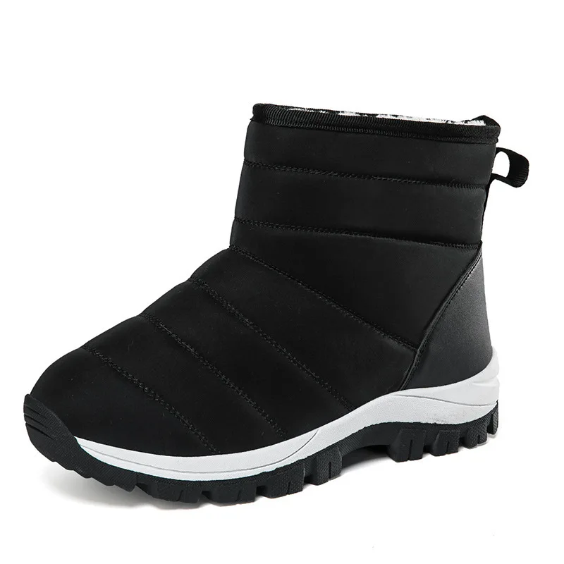 

Women's Snow Boots 2024 Trend Plush Boots Women Waterproof Mid-Calf Boots Winter Shoes Woman Shoes Botas Mujer Black Botines