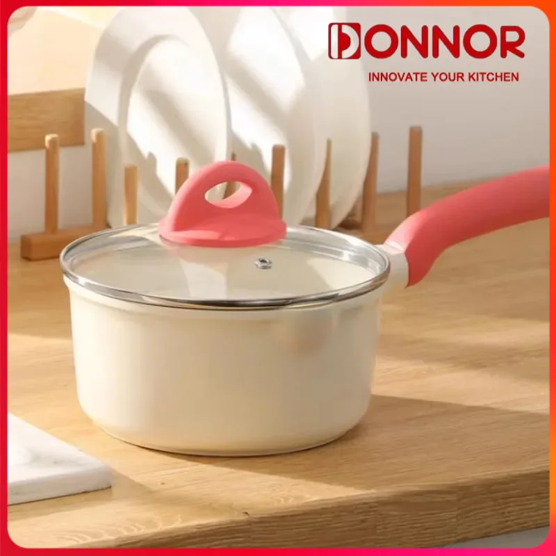 

DONNOR Milk Pot Breakfast Non Stick Pot Multifunction Cooking Pots Saucepan Induction Gas Stoves Universal Kitchen Accessories