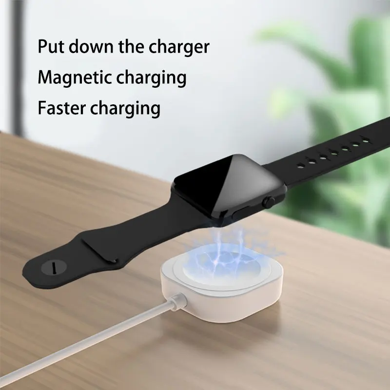2026 10w Usb Type C Wireless Watch Charger Magnetic Watch Charger Cable Adapter for Apple Iwatch 9 8 7 6 5 4 3 2 1