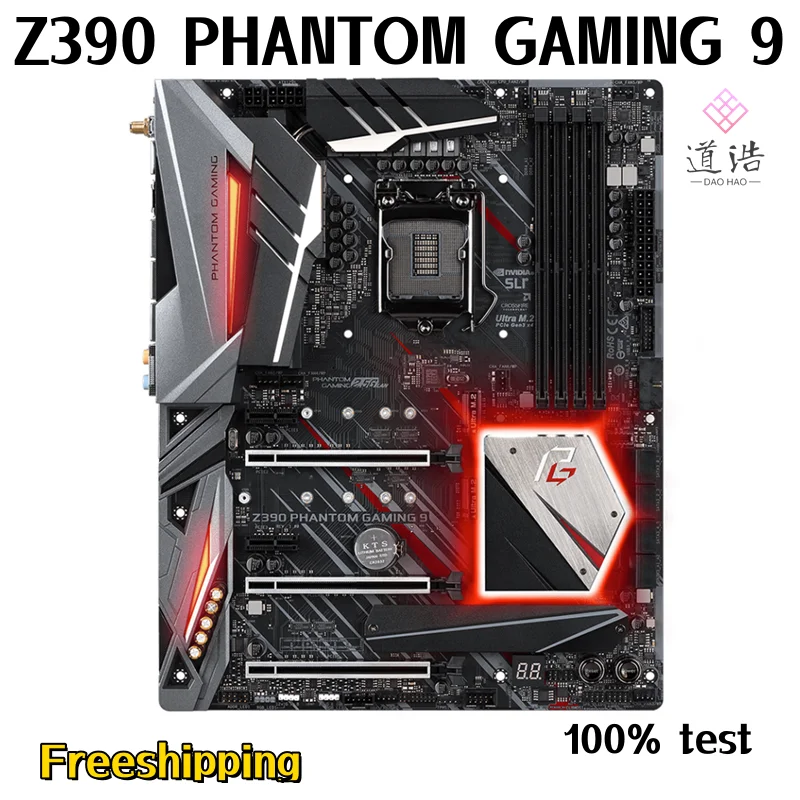 For Asrock Z390 PHANTOM GAMING 9 Motherboard 128GB HDMI PCI-E3.0 M.2 LGA 1151 DDR4 ATX Z390 Mainboard 100% Tested Fully Work