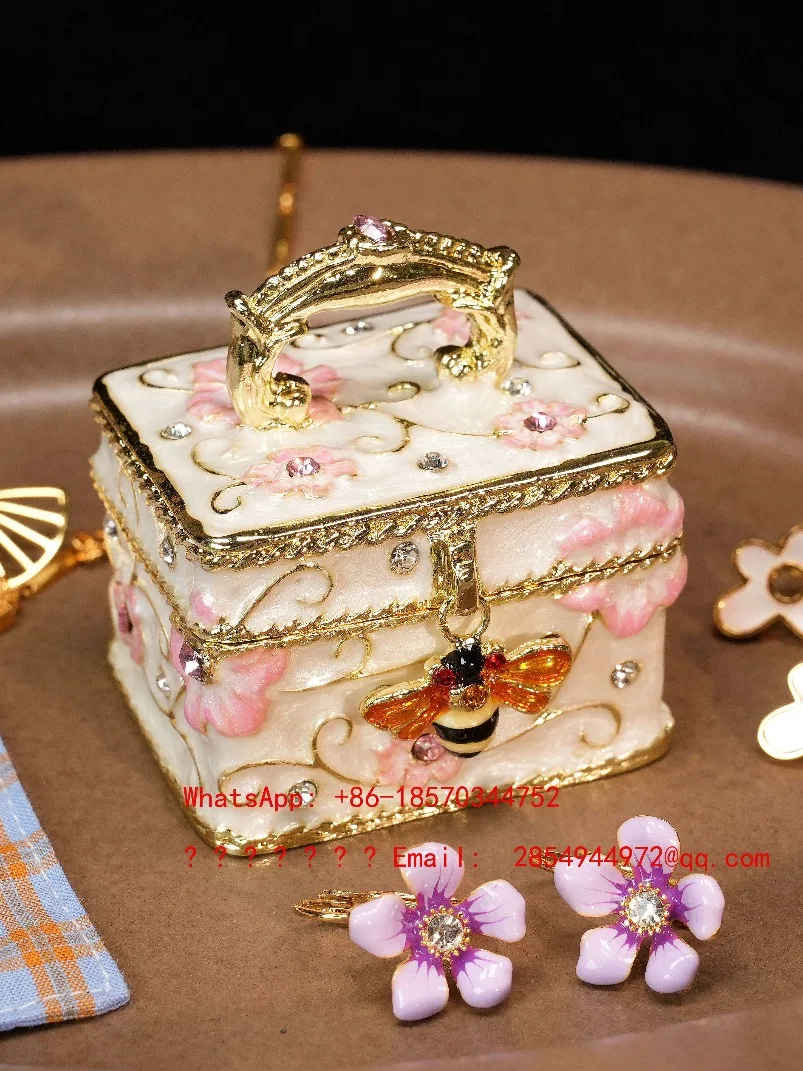 

Hand Painted Jewelry Box Storage Box Creative Ornament Exquisite Gift