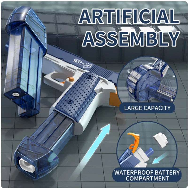 M1911 pistolas de água elétricas pistola de brinquedo armas de esguicho, piscina praia jogos de tiro brinquedos ao ar livre, pistola de blaster de água para crianças adultos