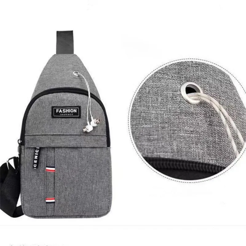 Chest Bag Men's One Shoulder Crossbody Bag Large Capacity Outdoor Sports And Leisure Fashion Small Shoulder Bag Large Capacit