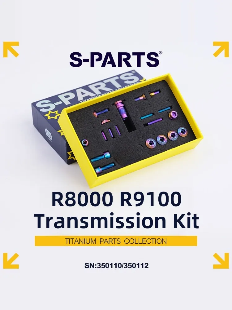 

SPARTS Stan.Ti Titanium Alloy Bike Screws Road Bicycle R8000 R9100 Uset R7000 Circle Brake screw bolt Set Cycling Accessories