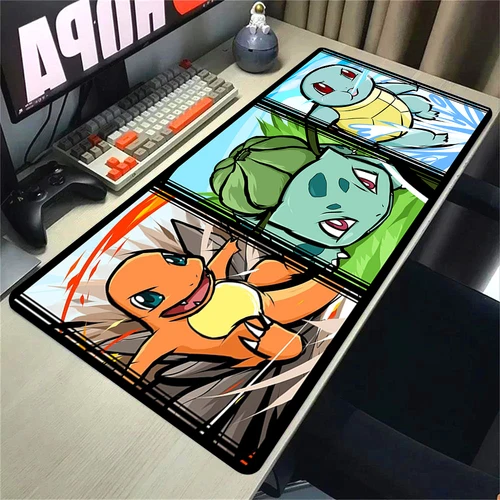 Alfombrilla de ratón alfombrilla de escritorio grande Pokemones Anime Playmat alfombrilla de ratón para juegos 900 × 400 Xxl alfombrilla de ratón velocidad ordenador y gabinete de jugador de oficina