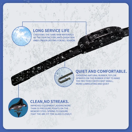 Imagen 2 del producto Escobillas de limpiaparabrisas delanteras y traseras para mercedes-benz Clase X W470 2017 - 2020, cortador de cepillos para parabrisas de ventana, accesorios para coche