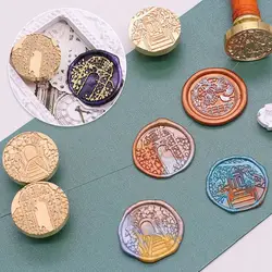 Sealing Wax Seal Copper Head Retro Metal Seal Wax Stamp for Envelop Decortaion Wedding Supplies Scrapbooking Stamps Craft