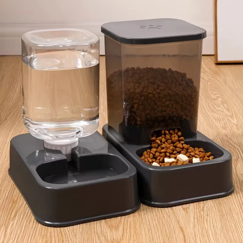 Automatic Pet Feeder Bowl with Water Dispenser for Cats & Dogs, Battery-Free, Precise Portion Control