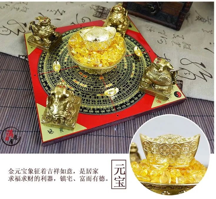 Geomantic master -Asia HOME efficacious JIN MU SHUI HUO TU Town house money drawing crystal 8 Diagrams FENG LUO PAN