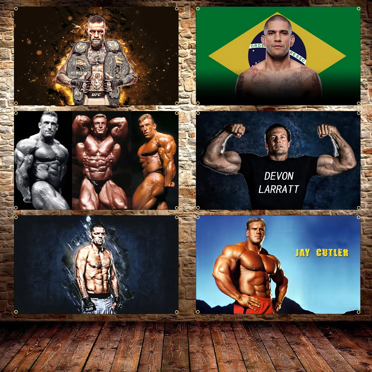 90X150CM 3x5Ft Bodybuilding GYM Flag Exercise Fitness Poster Boxing Club Outdoor Club Digital Printing Banner Brass Grommet