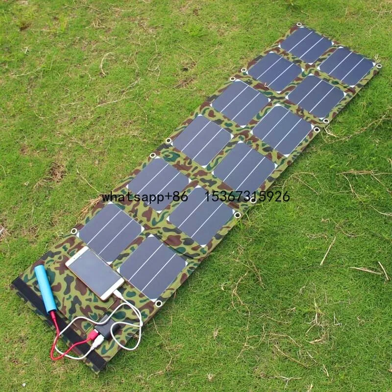 BUHESHUI High Quality 40W 5V/18V Sunpower Foldable Solar Panel Charger For Mobile Phone/Power Bank/Laptop USB+DC Output