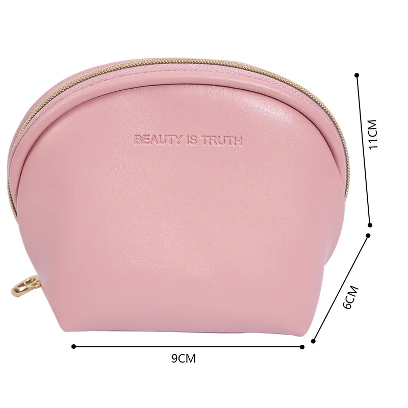 Bolsa de batom monocromática para mulheres pequena bolsa cosmética impermeável bolsa de viagem mini maquiagem estojo de beleza de batom novo