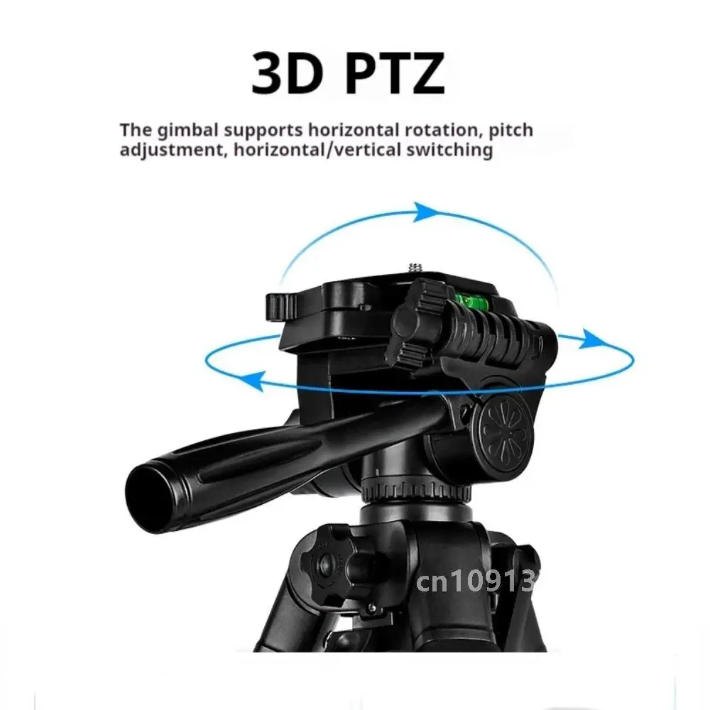 F180T Professional Tripod 180cm Phone HolderMultifunction Outdoor Portable Tripod for Live Streaming Photography Shooting Tripod