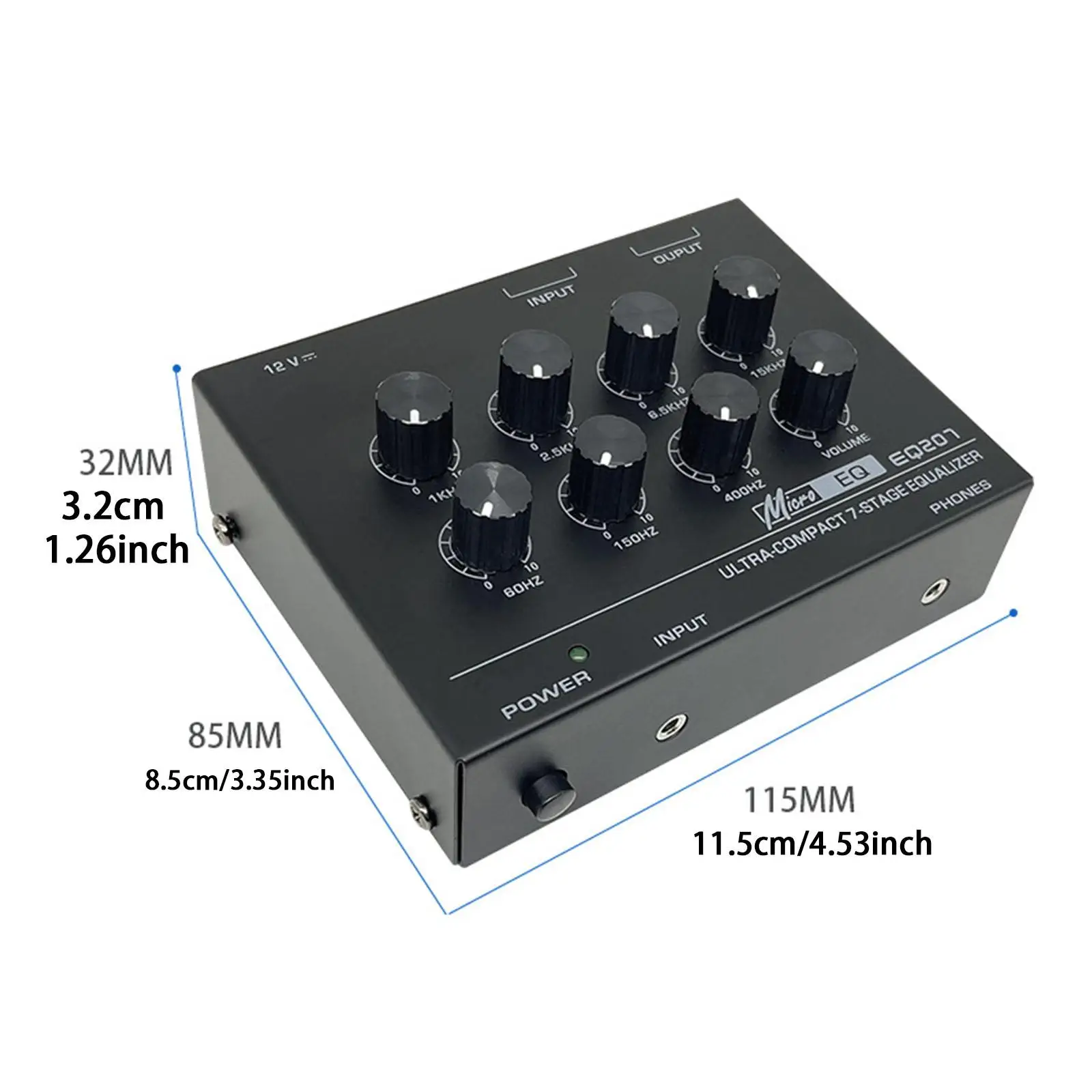 EQ207 7 Band Equalizer Stereo for Live Performance Home Recording Live Sound