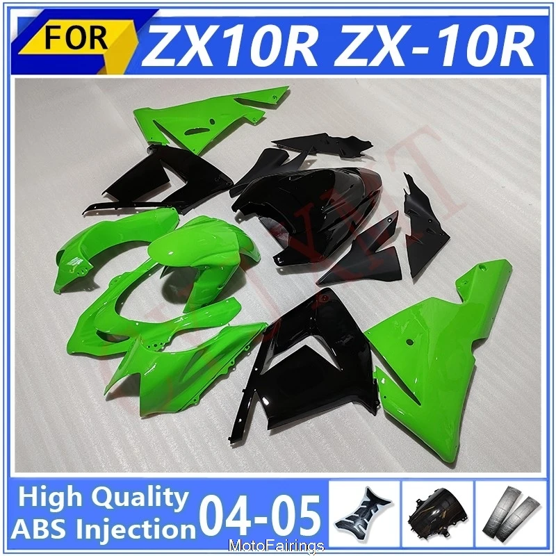 

Motorcycles Aftermarket Fairings for Kawasaki ZX10R ZX-10R 2004 2005 Fairing Kit fit ZX 10R 04 05 Bodywork Plastic Cover