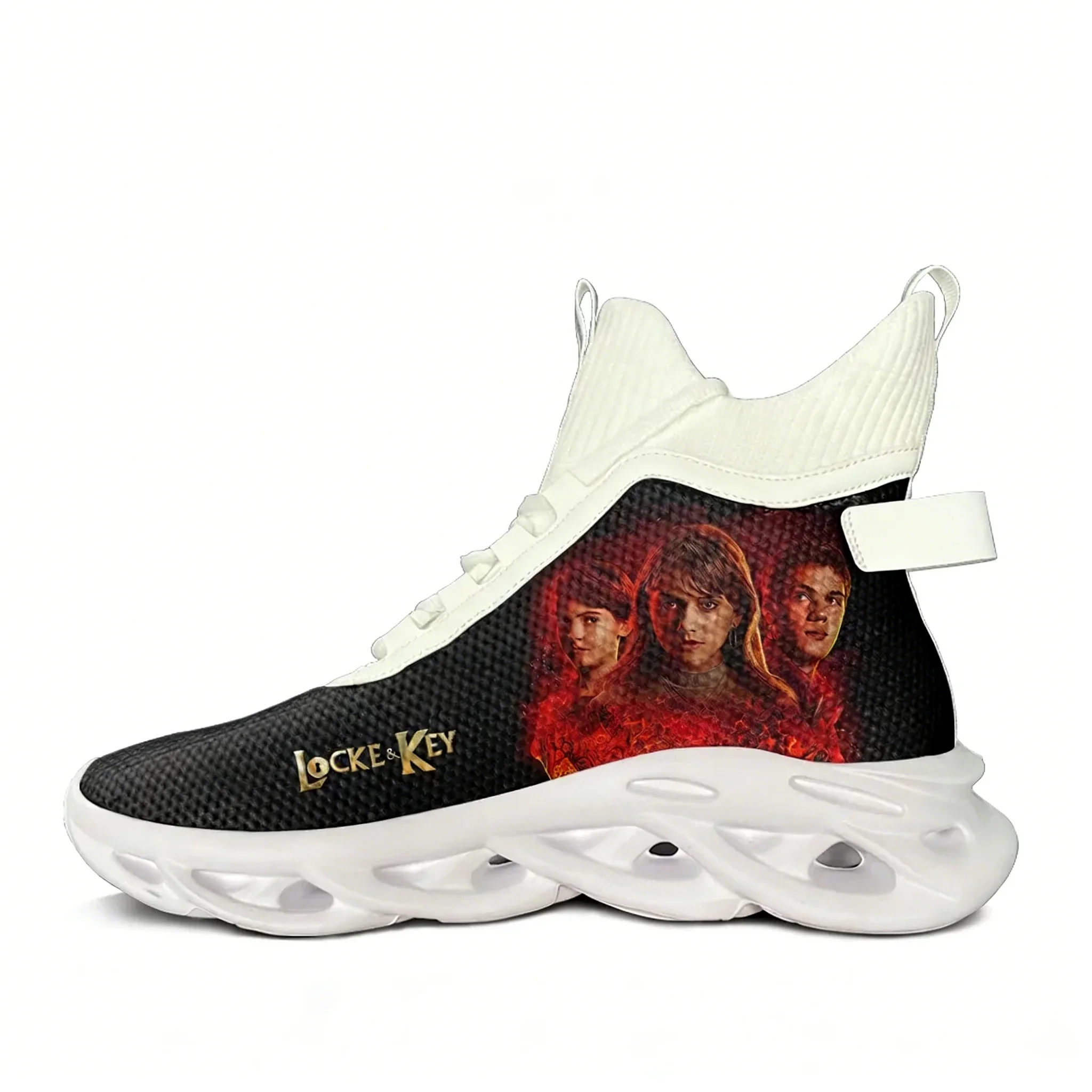 

Кроссовки Locke & Key High Top Flats для мужчин, женщин и подростков, высококачественная персонализированная модная повседневная обувь, обувь на заказ
