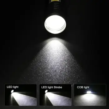 Mini torcia portatile a LED da 2000 lumen, batteria integrata, torcia COB a fuoco variabile, impermeabile, lampadina 10 best sales Torcia elettrica da 2000 lumen - №1