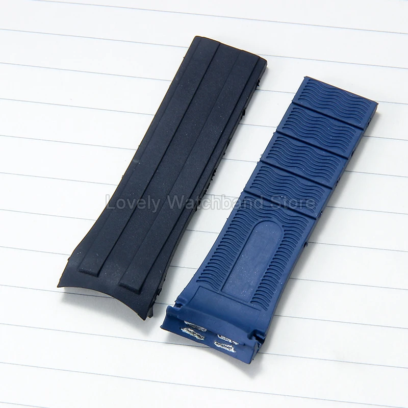 حزام ساعة سيليكون مقاوم للعرق وصديق للبشرة ومضاد للانزلاق لسلسلة MIDO Ocean Star Diver M026 سوار بإبزيم خاص قابل للطي