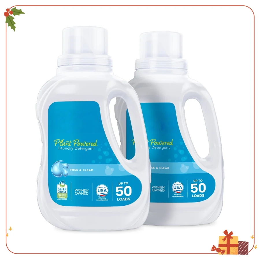 

Жидкость для стирального порошка, 100 нагрузок — протестированное стиральное мыло дерматолога — гипоаллергенное, сертифицированное безопасным на выбор EPA (2 шт.)