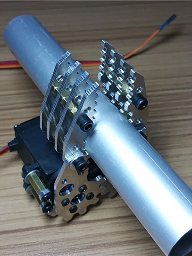160 mm/170 mm 1 Dof Metall-Roboterarmgreifer, mechanische Klauenklemme, Servo MG996, Schwarz/Silber, Roboterklaue für Arduino-Roboter-DIY-Kit – Detail 7