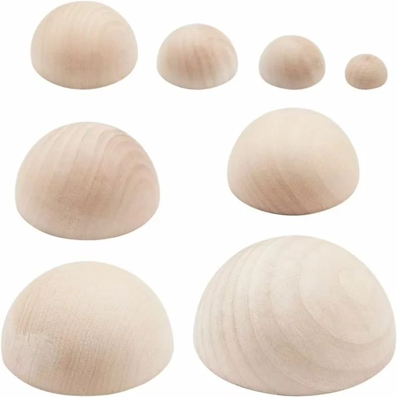 ABJN-Half Round Pottery Molds Wooden Top Tool, Pottery Plate Press-Tool For Making Pottery Bowls And Plates