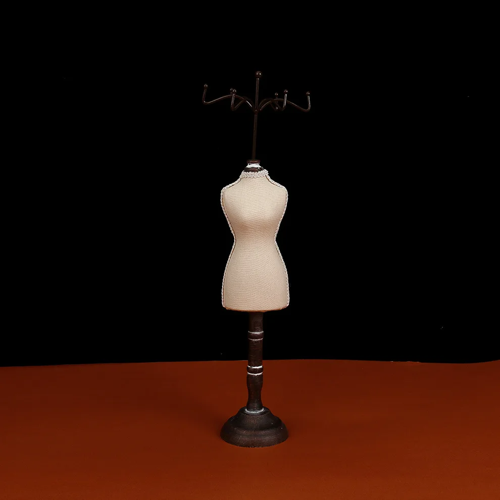 

Подставка для ювелирных изделий Модель Серьги Ожерелье Стенд Половина тела Портрет Ретро Ожерелье Подвеска-органайзер Держатель