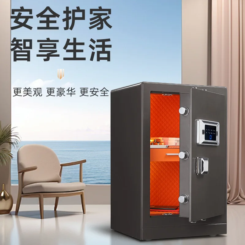 yjq all-steel safe home luxury interior multi-size optional anti-theft safe deposit box fingerprint password safe