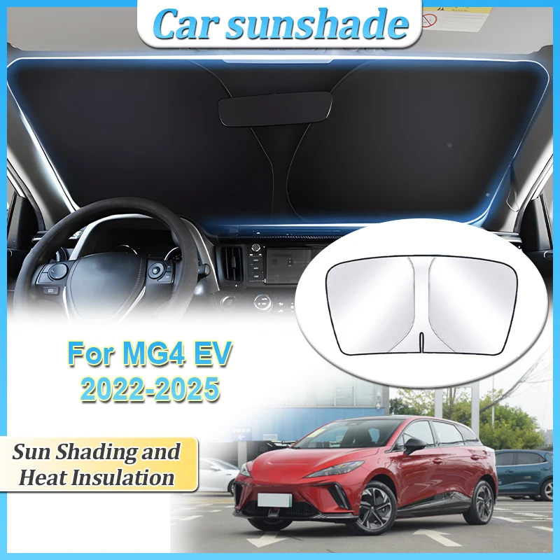 

Анти-УФ-защита от ультрафиолета для MG4 EV 2022 2023 2024 2025 MG Mulan EH32 Автомобильное солнцезащитное стальное кольцо на лобовое стекло Солнцезащитный козырек Автоаксессуары
