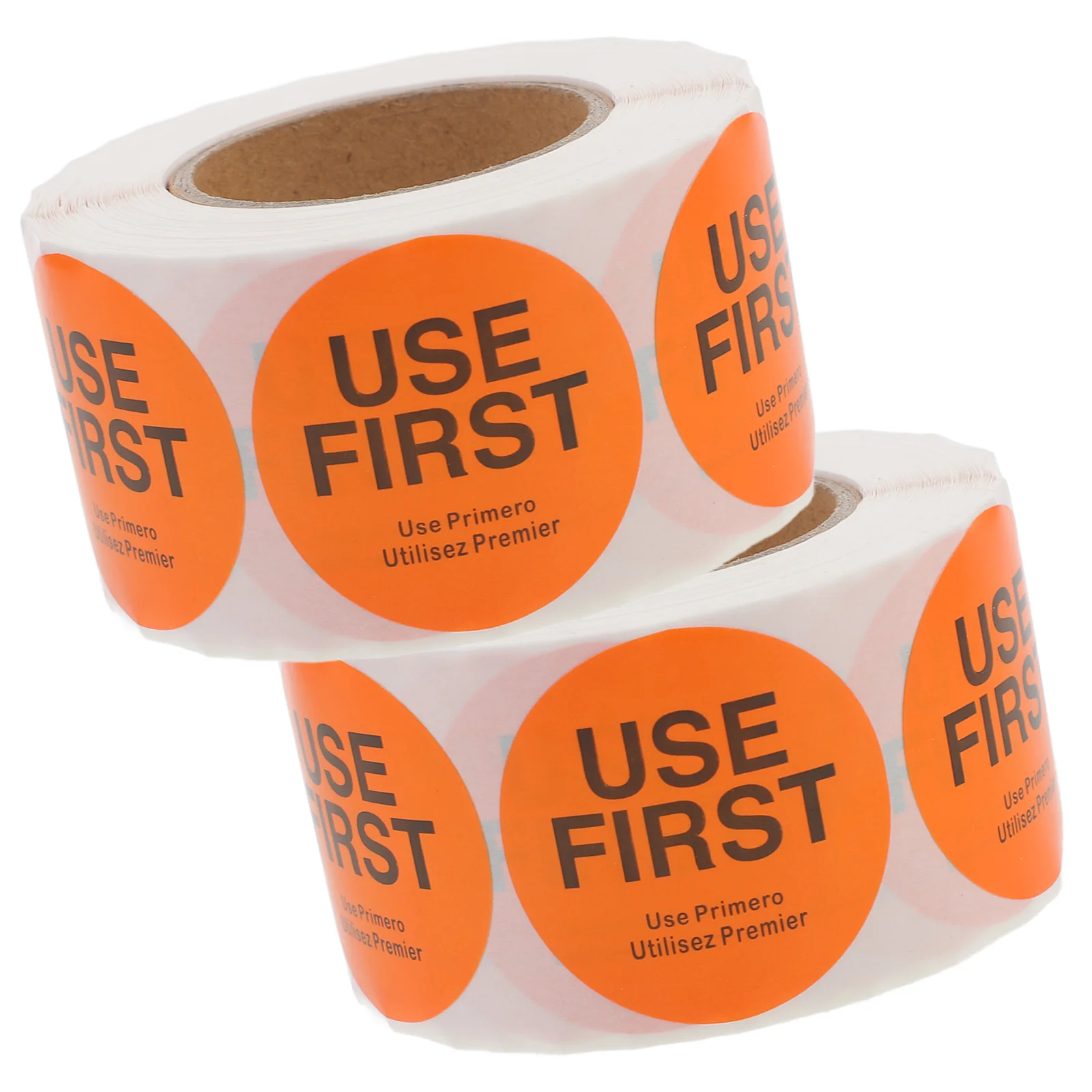 2 Rolls Use Priority Tags Label Restaurant Stickers Food Labels Storage First Copper Plate Circle